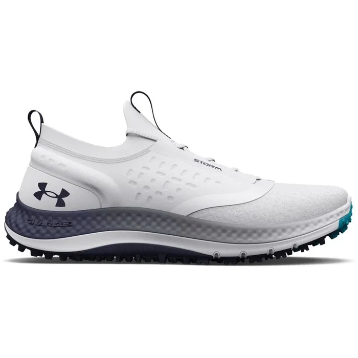 Under Armour Charged Phantom Spikeless Shoes – White/Midnight Navy
