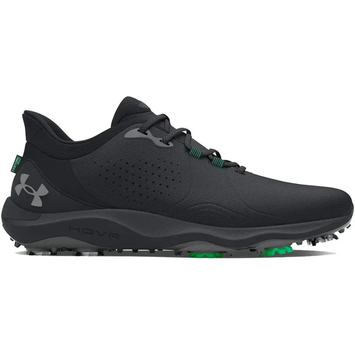 Under Armour Drive Pro Spiked Waterproof Shoes – Black/Black/Metallic Gun
