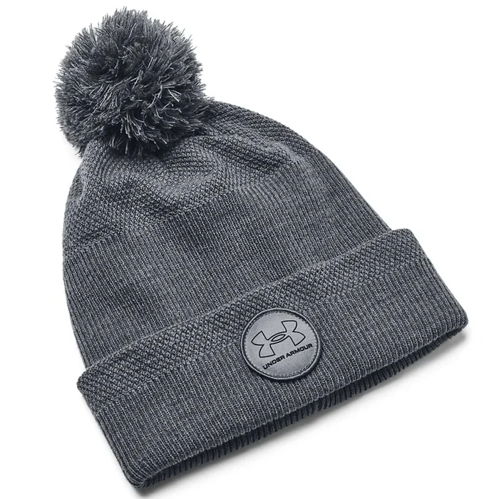 Under Armour Driver Pom Beanie – Pitch Grey