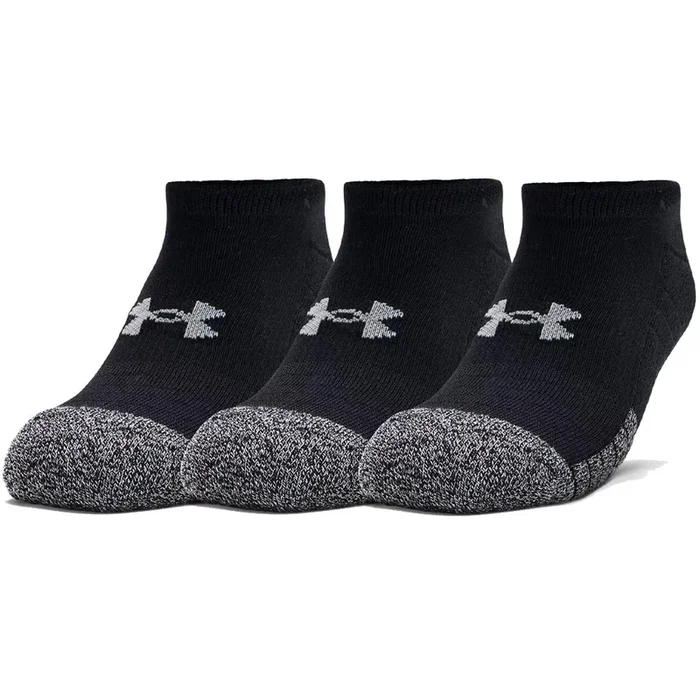 Under Armour HeatGear No Show Socks (3 Pack) – Black