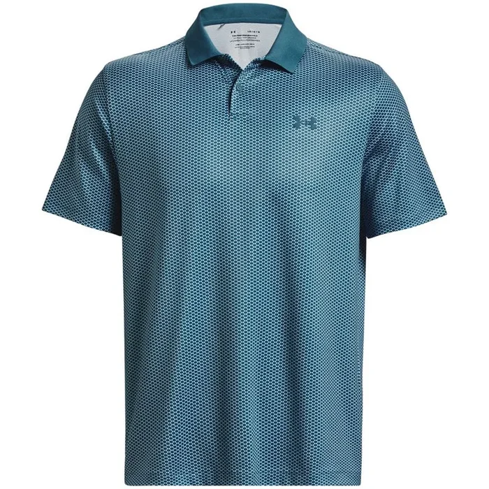 Under Armour Performance 3.0 Printed Polo Shirt – Static Blue/White