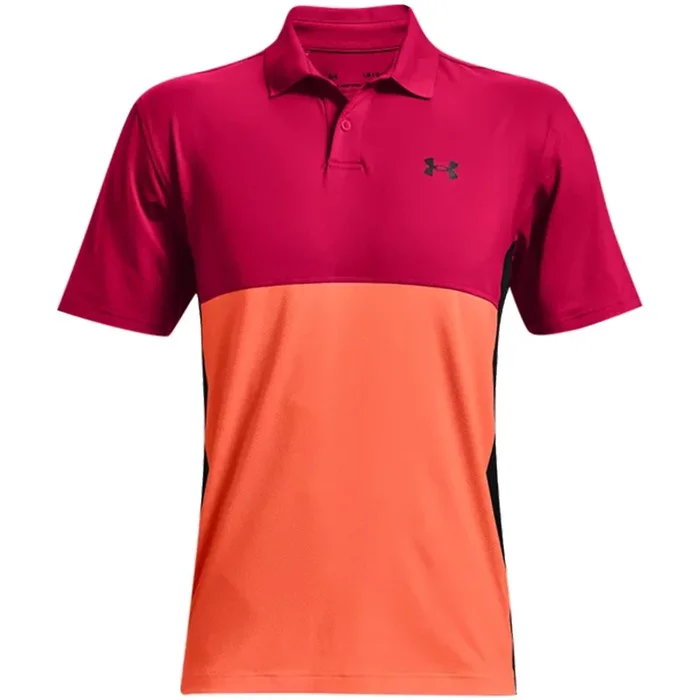 Under Armour Performance Blocked Polo Shirt – Knock Out/Electric Tangerine