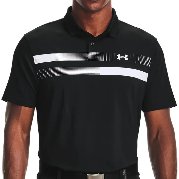 Under Armour Performance Graphic Polo Shirt – Black/White