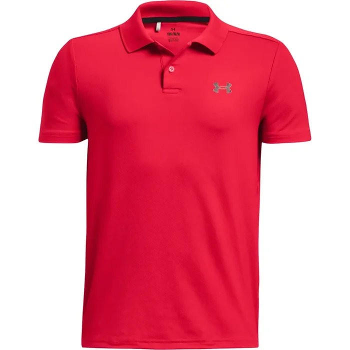Under Armour Performance Junior Polo Shirt – Red/Black