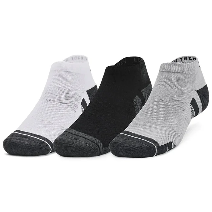 Under Armour Performance Tech Low Socks (3 Pairs) – Mod Grey/White/Black