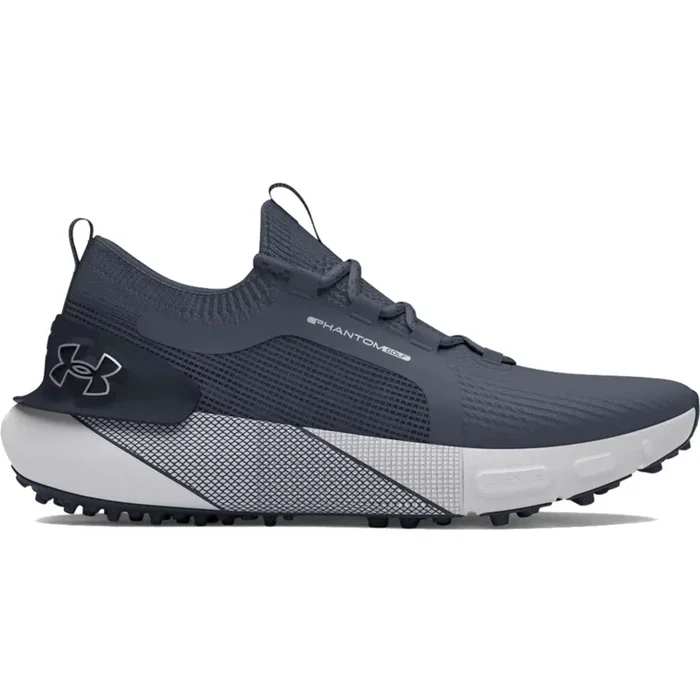 Under Armour Phantom Golf Spikeless Waterproof Shoes – Downpour Gray/Midnight Navy/Metallic Silver