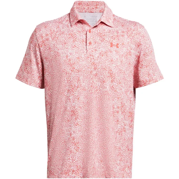 Under Armour Playoff 3.0 Printed Polo Shirt – Coho/White/Coho