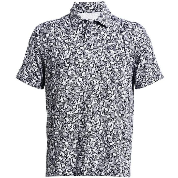 Under Armour Playoff 3.0 Printed Polo Shirt – Midnight Navy/Midnight Navy