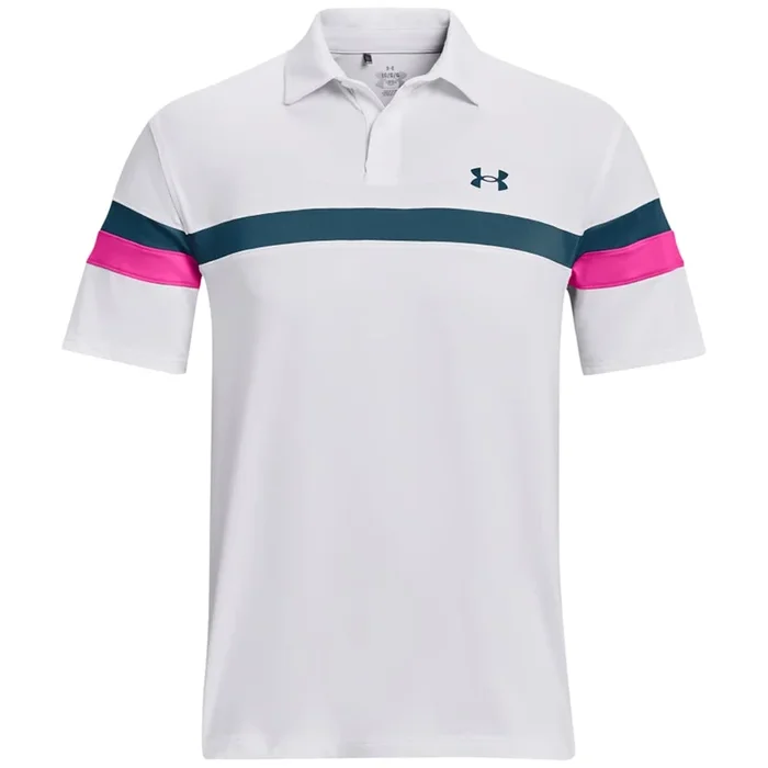 Under Armour T2G Colour Block Polo Shirt – White