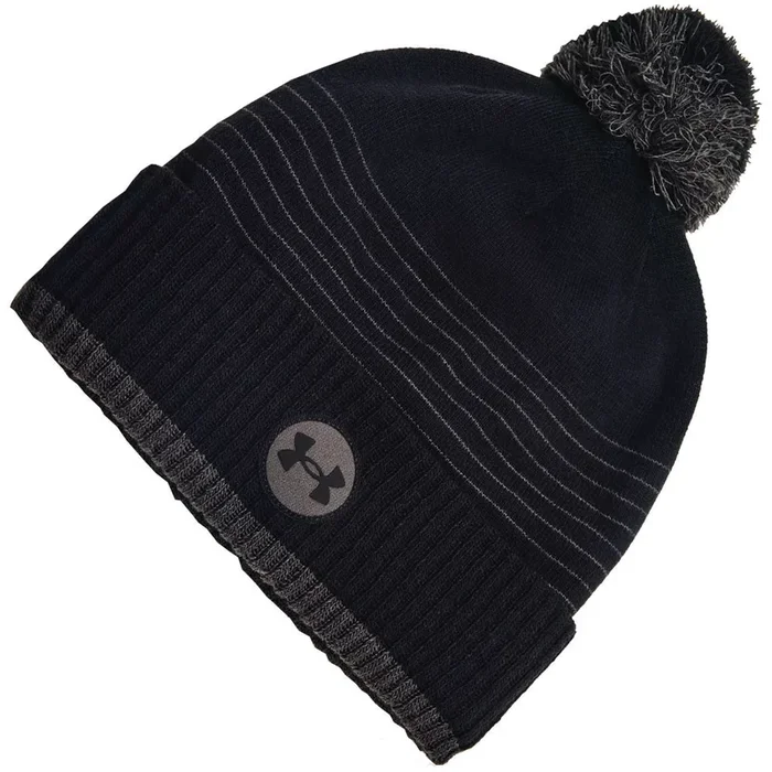 Under Armour Truckstop Fleece Beanie Hat – Black/Jet Grey