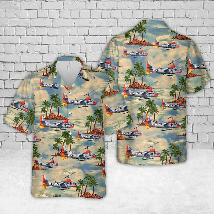 US Air Force Bell Helicopter Textron XV-3 Hawaiian Shirt – Fanshubus.com