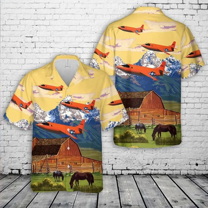 US Air Force Bell X-1 X-1 Glamous Glennis Chuck Yeager Hawaiian Shirt – Fanshubus.com
