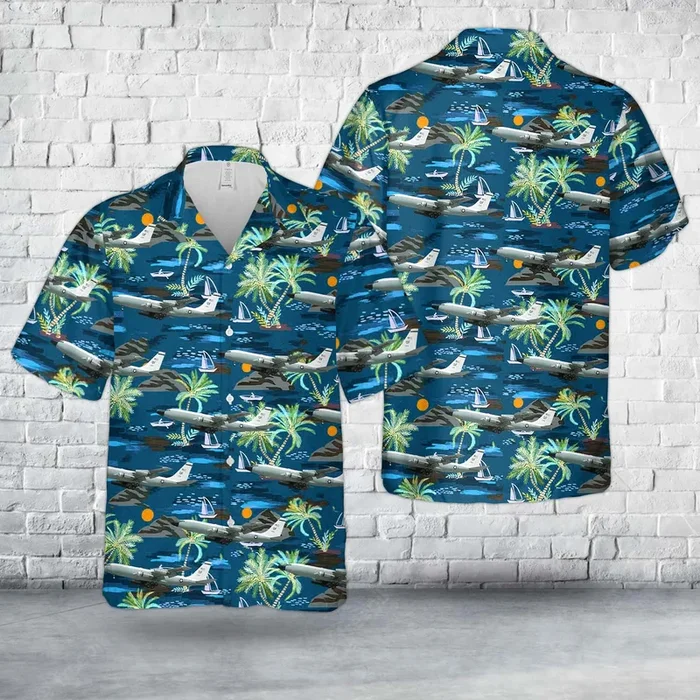 US Air Force Boeing TC-135S (717-158) Hawaiian Shirt – Fanshubus.com