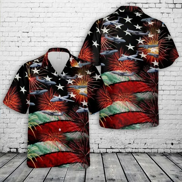 US Air Force Lockheed C-5 Galaxy 4th Of July Hawaiian shirt – Fanshubus.com