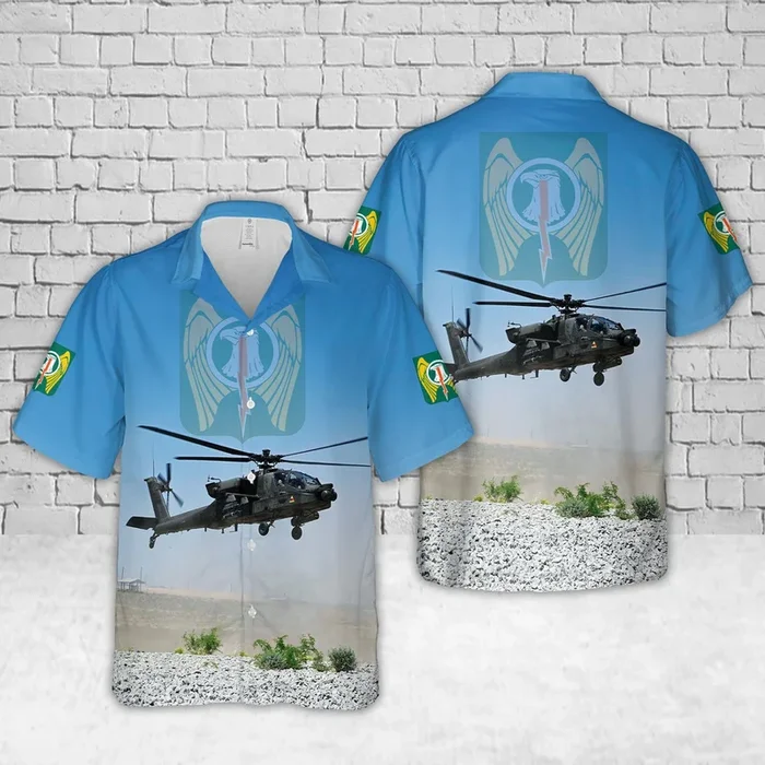 US Army 1-501st Attack Reconnaissance Battalion “Iron Dragons” AH-64E Apache Hawaiian Shirt – Fanshubus.com