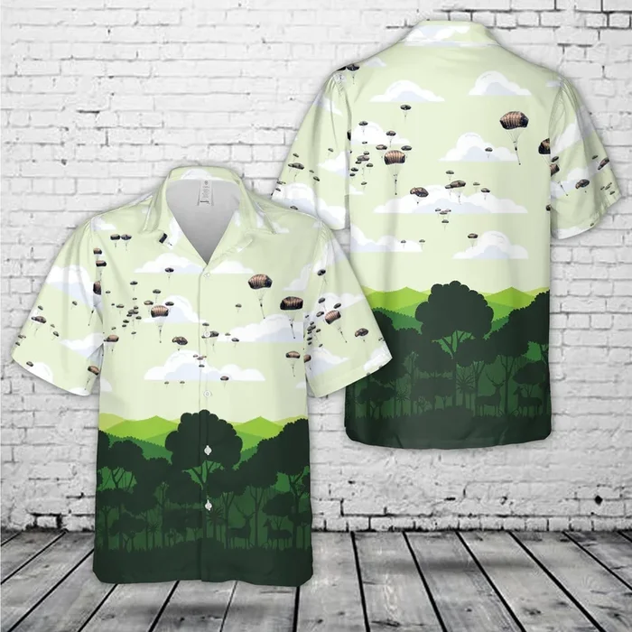 US Army 82nd Airborne Division jump into Swift Response 16 Hawaiian Shirt – Fanshubus.com