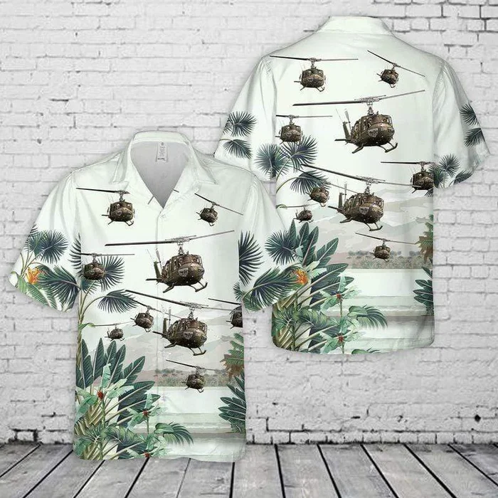 Us Army Bell Uh-1 Huey Unisex Hawaiian Shirts- For men and women – Fanshubus – Fanshubus.com