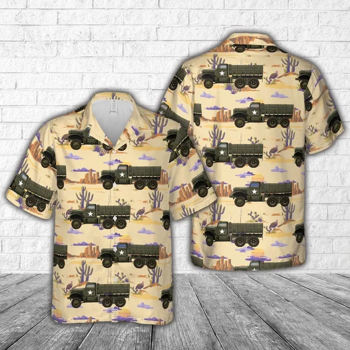 US Army Diamond T 967 Cargo Hawaiian Shirt – Fanshubus.com