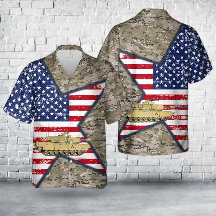 US Army M1A1 Abrams Hawaiian Shirt – Fanshubus.com