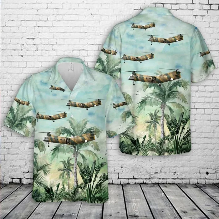 US Army Vietnam Era H-21C “Shawnee” Hawaiian Shirt – Fanshubus.com