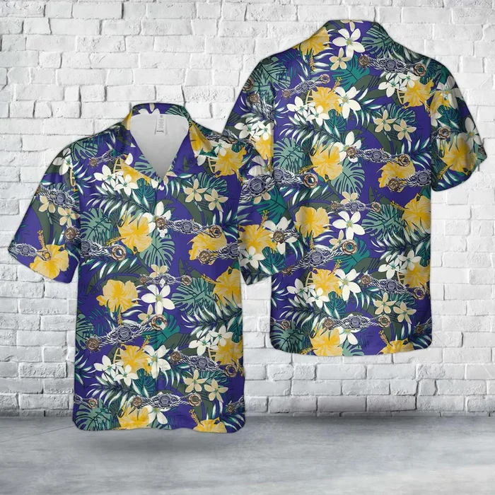 US Coast Guard Auxiliary Recreational Boating Safety Insignia Hawaiian Shirt – Fanshubus.com