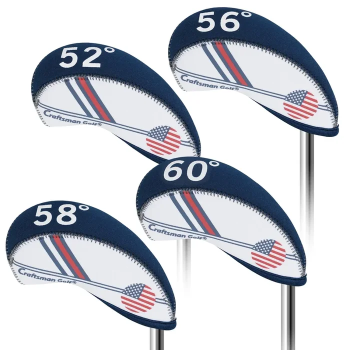 US Flag Neoprene Iron Golf Club Head Cover