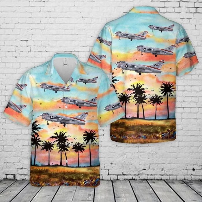 US Navy A7E Corsair II Of VA-94 Hawaiian Shirt – Fanshubus.com