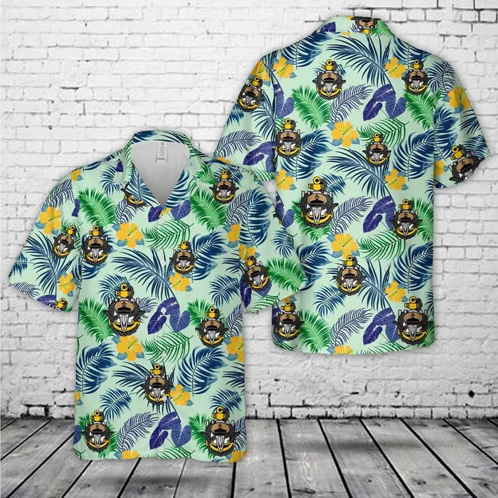 US Navy Chief with Goat Skull anchor Hawaiian Shirt – Fanshubus.com