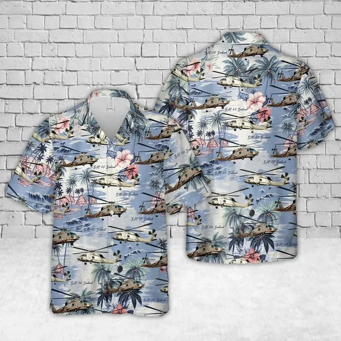 US Navy MH-60 Seahawk Hawaiian Shirt – Fanshubus.com