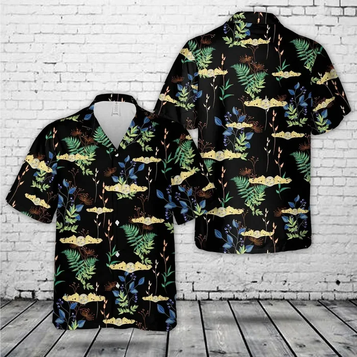 US Navy Submarine Engineering Duty Officer Badge Hawaiian Shirt – Fanshubus.com