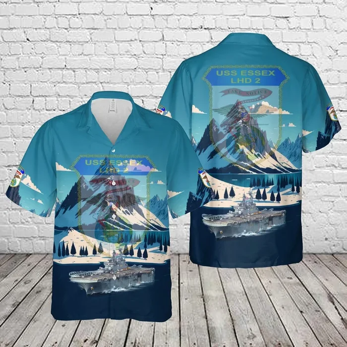 US Navy USS Essex (LHD-2) Essex Expeditionary Strike Group Hawaiian Shirt – Fanshubus.com
