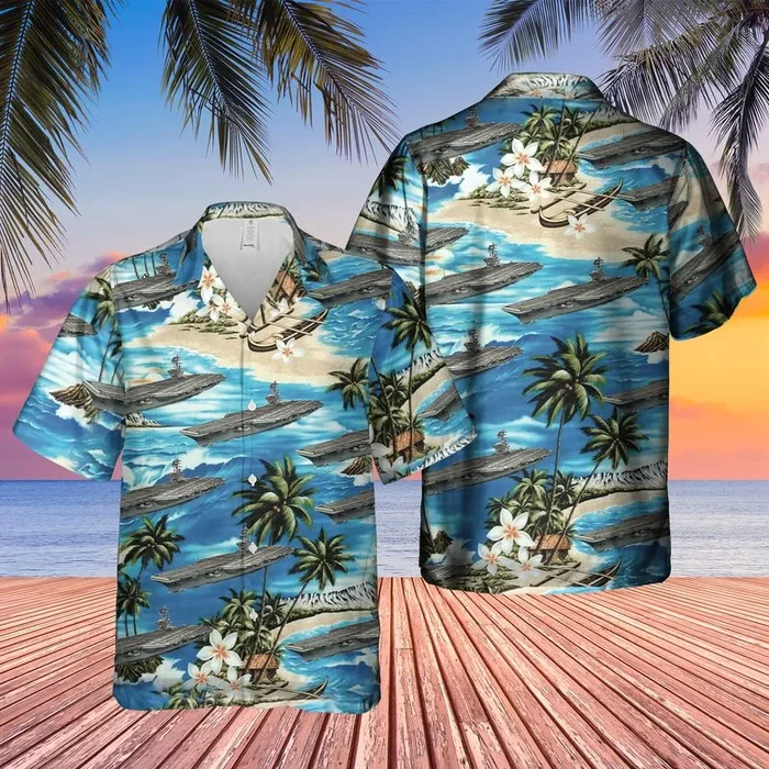 US Navy USS Ronald Reagan (CVN 76) Hawaiian Shirt – Fanshubus.com