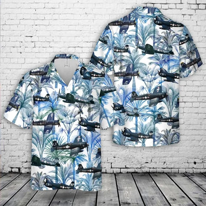US Navy Vought F4U Corsair Hawaiian Shirt – Fanshubus.com