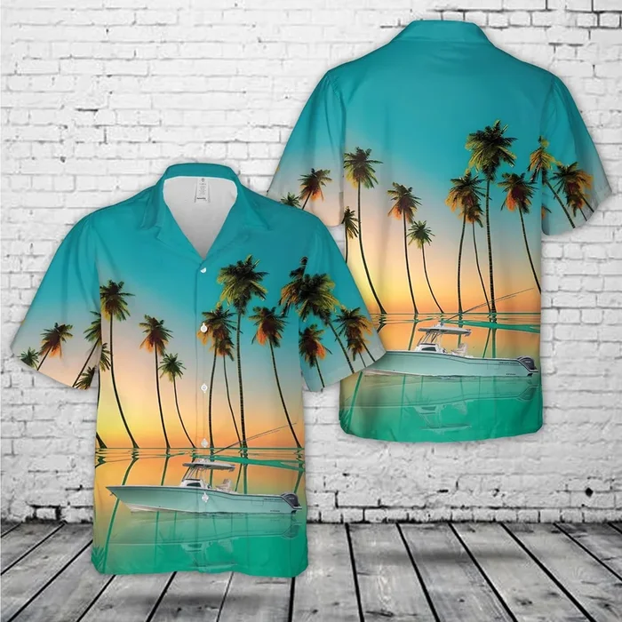 USA Grady-White Boats Canyon 326 Center Console Hawaiian Shirt – Fanshubus.com