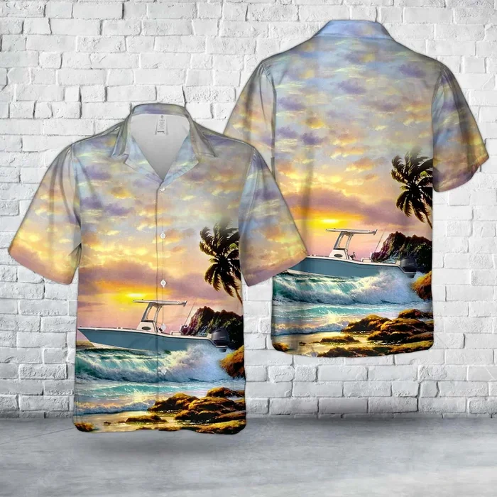 USA Grady-White Boats Fisherman 216 Center Console Hawaiian Shirt – Fanshubus.com