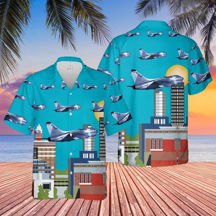 USAF Iowa Air National Guard LTV A-7D Corsair II Hawaiian Shirt – Fanshubus.com