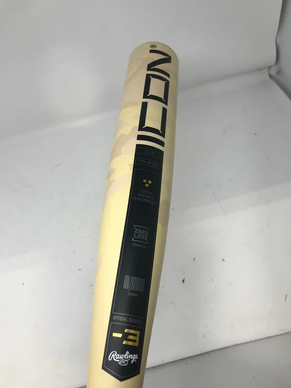Used 2025 Rawlings Icon BBCOR -3 Baseball Bat 31/28 Balanced 2 5/8″ Composite