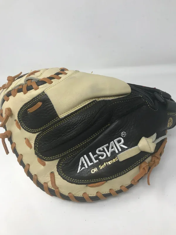 Used All Star System CM3030 33″ RHT Catchers Mitt Tan