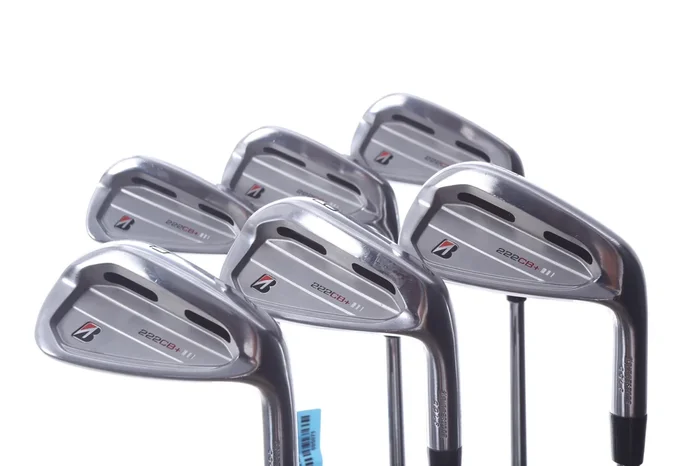 Used Bridgestone 222CB+ Iron Set – Right-Handed – 5-PW – Stiff Flex