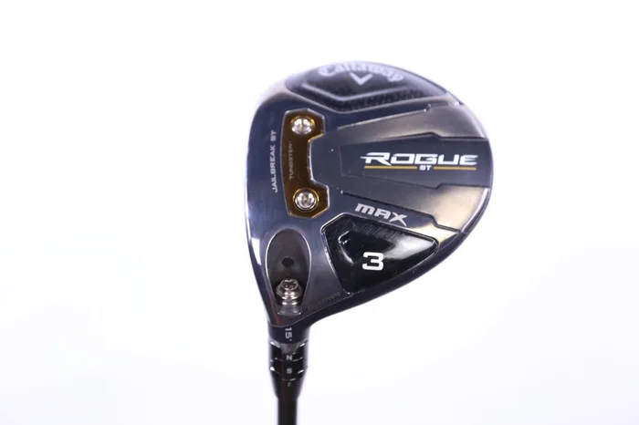 Used Callaway Rogue ST MAX 3-Wood – Left-Handed – 15 Degrees – Extra Stiff Flex