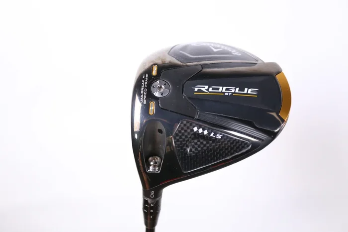 Used Callaway Rogue ST Triple Diamond LS Driver – 9 Degrees – Extra Stiff Flex Mitsubishi MMT – Left-Handed