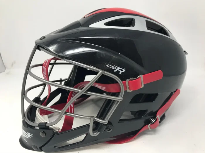 Used Cascade CS-R Youth 12 and Under OSFM Lacrosse Helmet Black/Red