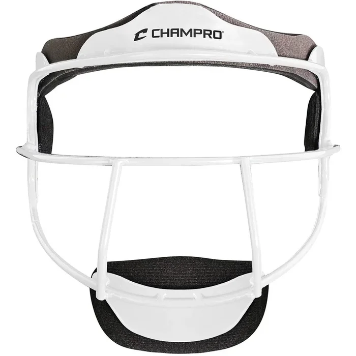 Used Champro Defensive Fielder Mask Perfect for Softball-Teeball-Baseball-Youth-White