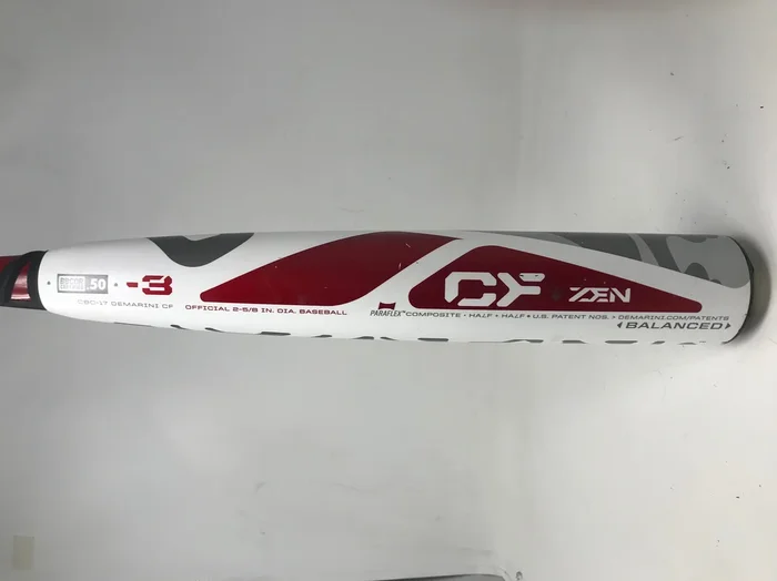 Used DeMarini CBC-17 34/31 CF Zen BBCOR Baseball Bat 2 5/8″ 2017 -3 Adult