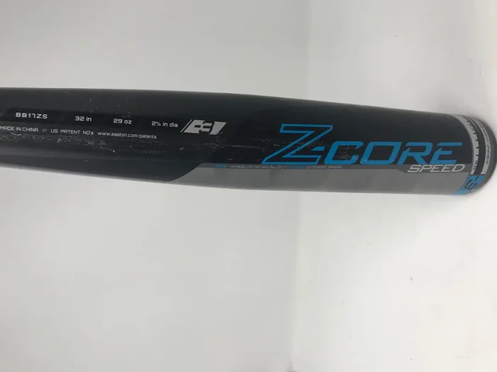 Used Easton BB17ZS 32/29 Z-Core Speed Baseball Bat 2 5/8″Black/Silver