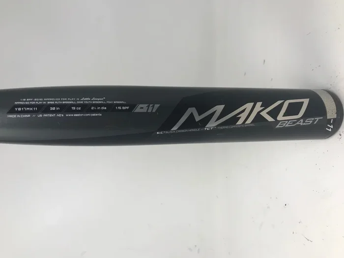 Used! Easton Mako Beast YB17MK11 30/19 Little League Baseball Bat 2 1/4 Balanced