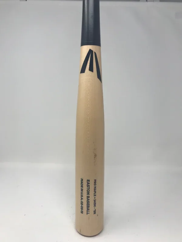 Used Easton Pro 243 Maple Wood Baseball Bat 33.5 2019 Pro Grade Maple Nat/Blk