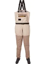 Used Field & Stream Angler Breathable Chest Waders Size M Tan