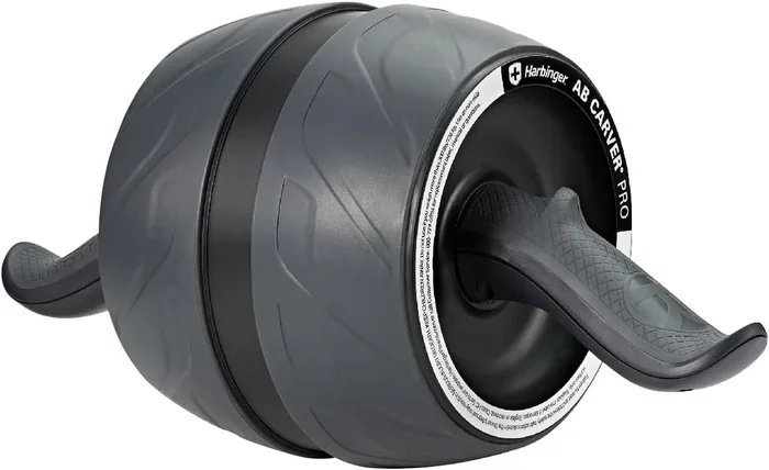 Used Harbinger AB Carver Pro W/Knee Pads Ab Roller Exercise Wheel Black