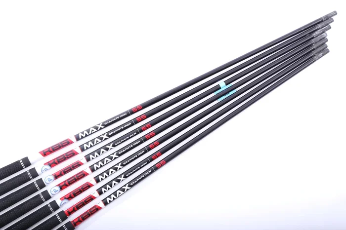 Used Kbs Max Graphite 55 Seniors Graphite Iron Shaft Set 32.5″-35″